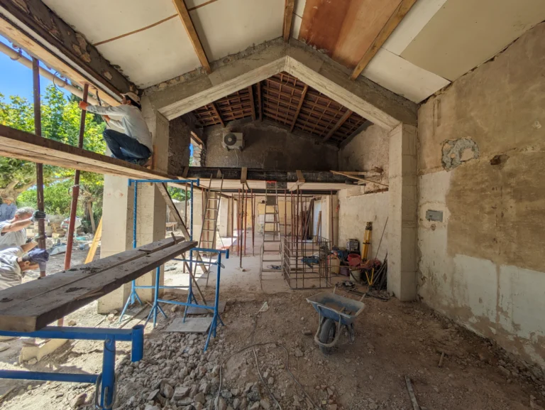 Chantier gros œuvre à Ollioules : AVANT