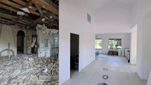 Rénovation intérieure à Six-Fours avant_après
